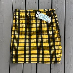 NWT Boohoo Bodycon Plaid Mini Skirt